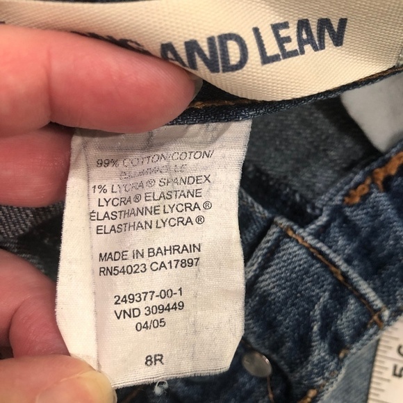 Vintage Y2K Gap Long and Lean Stretch Bootcut Denim Paint Splatter Jeans Sz 8R - Picture 4 of 15